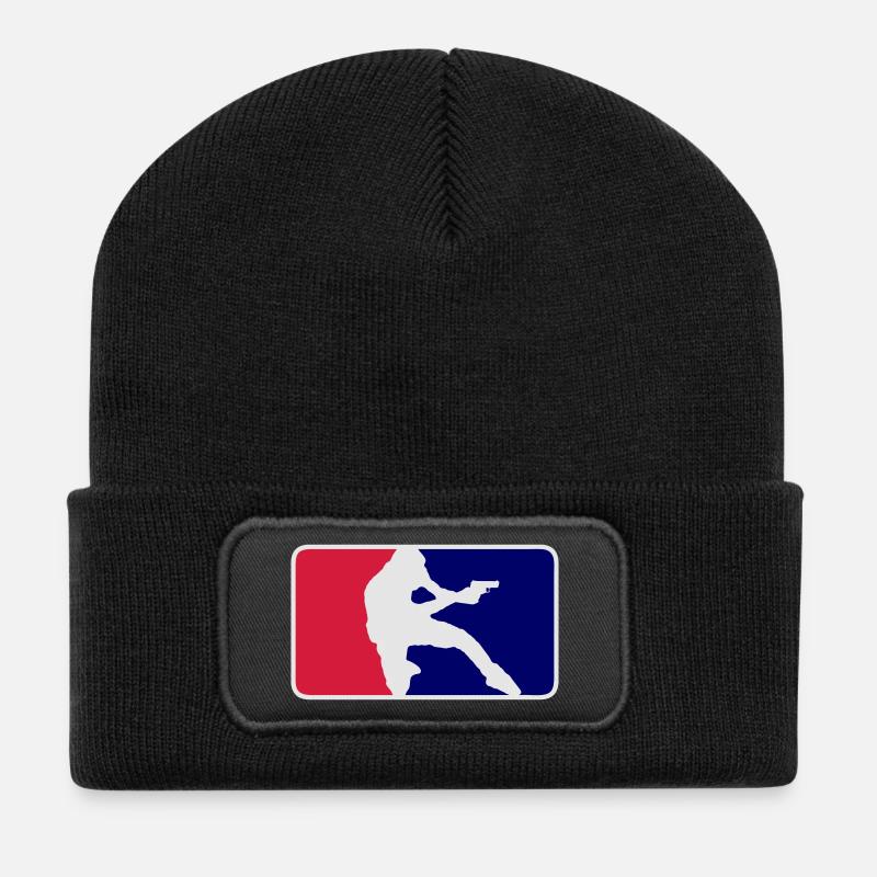 IPSC Logo - Recycelte Patch Beanie - Schwarz