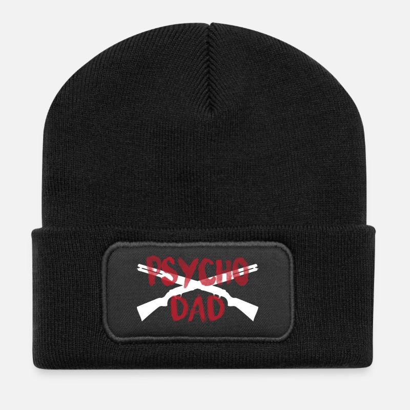 PSYCHO DAD - Recycelte Patch Beanie - Schwarz