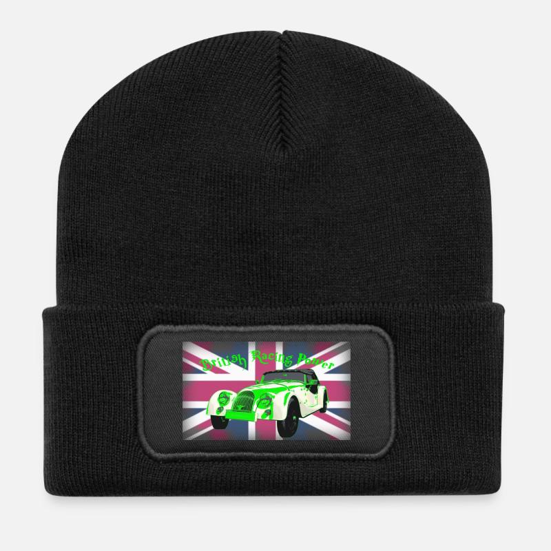 morgan - Recycelte Patch Beanie - Schwarz