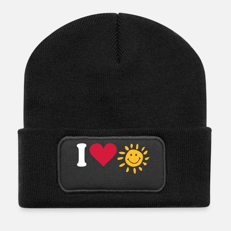 sun - Recycled Patch Beanie - black