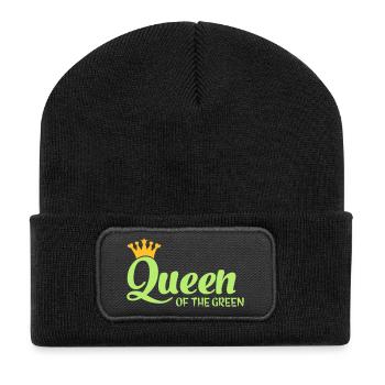 Queen of the Green - Beanie recyclé à patch - noir - Devant