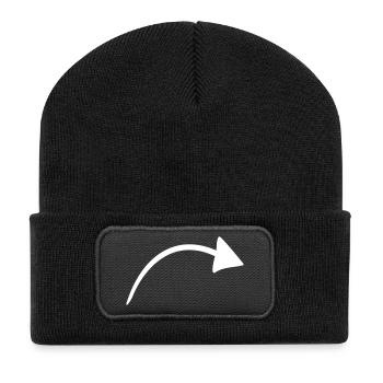 arrow - Recycled Patch Beanie - black - Front