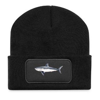 Requin-taupe - taupe commun Réquin shark- taupe - Beanie recyclé à patch - noir - Devant