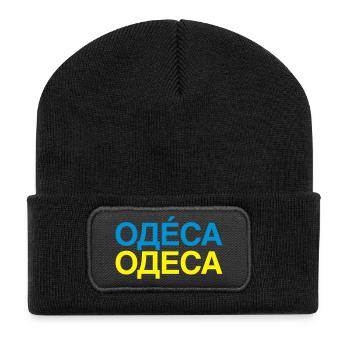 ODESA Drapeau ukrainien Odessa Ukraine Ukraine - Beanie recyclé à patch - noir - Devant