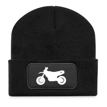 Husqvarna 701 White - Recycelte Patch Beanie - Schwarz - Vorne