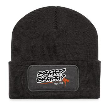 Braap braaap machine - Recycelte Patch Beanie - Dunkelgrau - Vorne