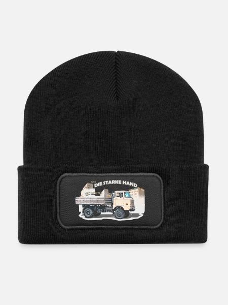 ifa w50 lkw ddr ossi - Recycelte Patch Beanie - Schwarz