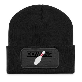 Bowling - Recycled Patch Beanie - black - Front