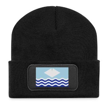 Isle of Wight - Recycled Patch Beanie - black - Front