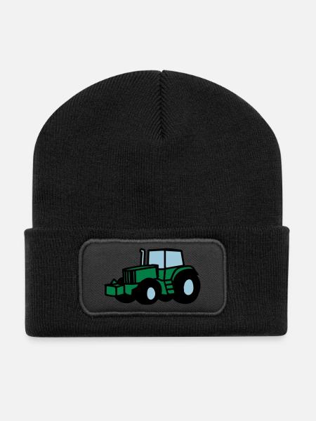 Traktor - Recycelte Patch Beanie - Schwarz