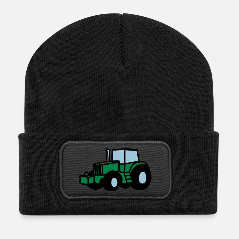 Traktor - Recycelte Patch Beanie - Schwarz