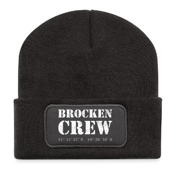 Harz Style - Brocken CREW - Harz wandern - Recycelte Patch Beanie - Dunkelgrau - Vorne