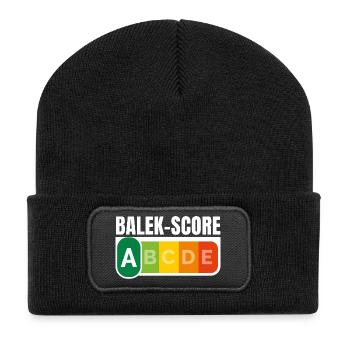 BALEK-SCORE - Humour noir - Beanie recyclé à patch - noir - Devant