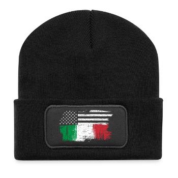 Stars and Tricolore Fusion - Recycled Patch Beanie - black - Front