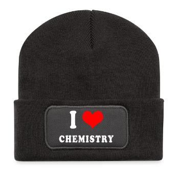 I love chemistry - Recycled Patch Beanie - dark grey - Front