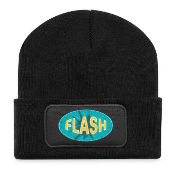FLASH EMBLEM - Beanie recyclé à patch - noir - Devant