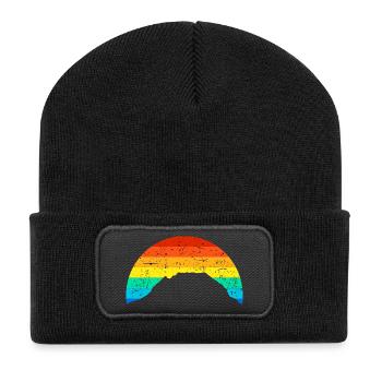 Grimming, Ennstal, mountain, Alps, mountaineering Aigen - Recycled Patch Beanie - black - Front