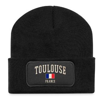 Toulouse Vintage France - Beanie recyclé à patch - noir - Devant