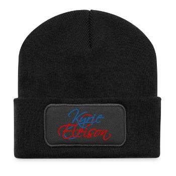 Kyrie Eleison - Beanie recyclé à patch - noir - Devant