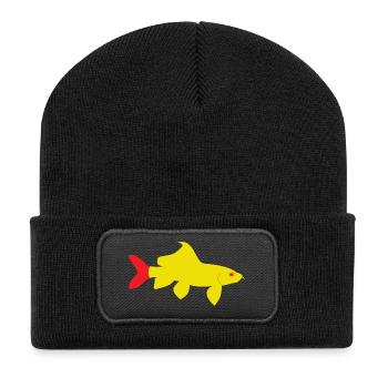 Epalzeorhynchos bicolor rouge et jaune - Beanie recyclé à patch - noir - Devant