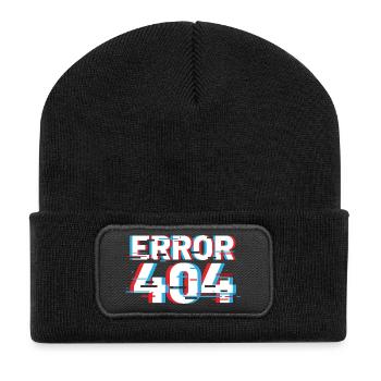 Error 404 Glitch - Recycled Patch Beanie - black - Front