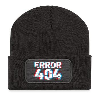 Error 404 Glitch - Recycled Patch Beanie - dark grey - Front