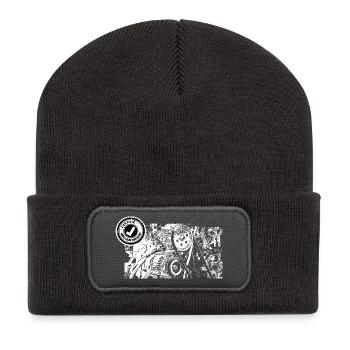 MEILLEUR MECANO - Beanie recyclé à patch - charbon - Devant