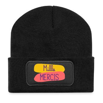 MISTRESS. MASTER. THANK YOU. THANK YOU MISTRESS - Recycled Patch Beanie - black - Front