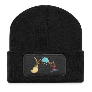 L’apprenti sorcier en tant que loup-garou - Beanie recyclé à patch - noir - Devant