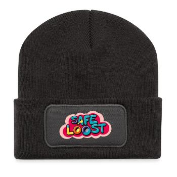 Safe Loost - Recycled Patch Beanie - dark grey - Front