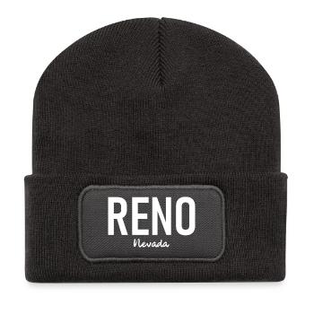Reno - Nevada - USA - United States of America - Recycled Patch Beanie - dark grey - Front