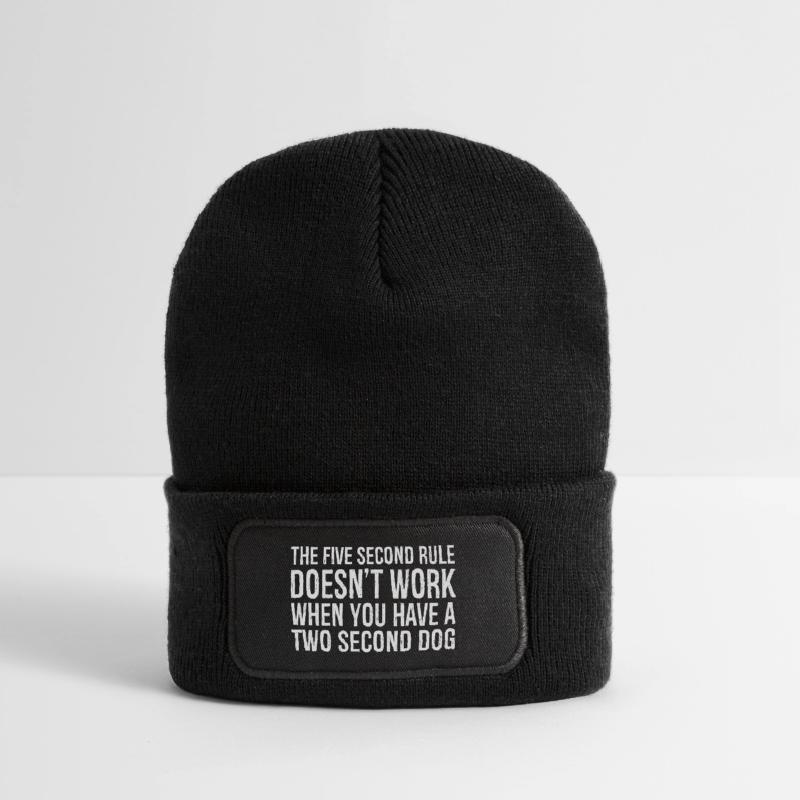 the five second rule doesn't work when you have Recycelte Patch Beanie