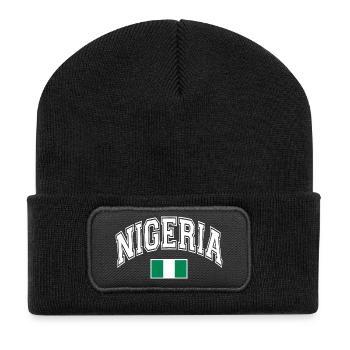 Nigeria flag - Recycled Patch Beanie - black - Front