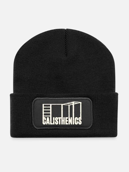 Calisthenics - Recycelte Patch Beanie - Schwarz