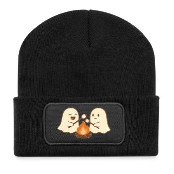 Geisterfeuerwehr Halloween - Recycelte Patch Beanie - Schwarz - Vorne