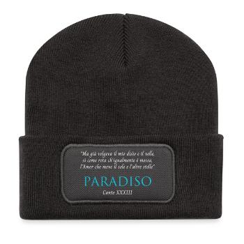 Paradise Canto XXXIII Divine Commedy - Recycled Patch Beanie - dark grey - Front