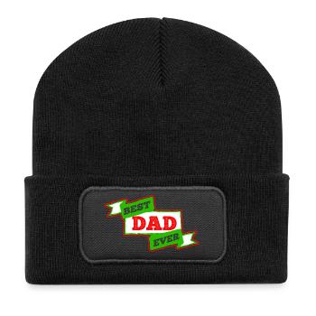 Best Dad Ever - Recycled Patch Beanie - black - Front