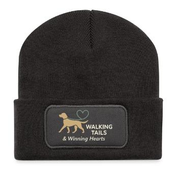 Dog sitter Pet care service - Recycled Patch Beanie - dark grey - Front