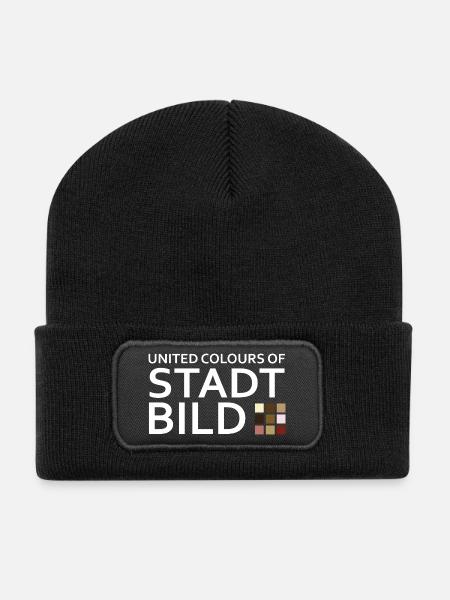 Stadtbild - Recycelte Patch Beanie - Schwarz