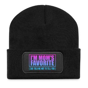 Indéniablement le préféré de maman - Diction des enfants - Beanie recyclé à patch - noir - Devant
