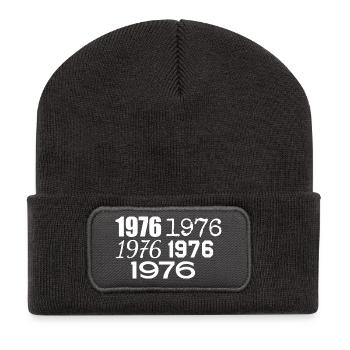 1976 - Recycled Patch Beanie - dark grey - Front