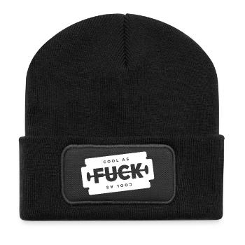 Cool As F Shaving Blade - Recycled Patch Beanie - black - Front