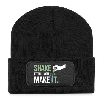 Équipement certifié spécialisé en succusion clinique - Beanie recyclé à patch - noir - Devant