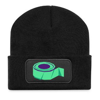 Grip Tape Tennis Padel Tape - Recycled Patch Beanie - black - Front