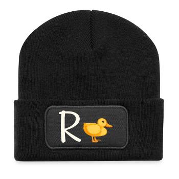 Funny Pension Duck - Recycled Patch Beanie - black - Front