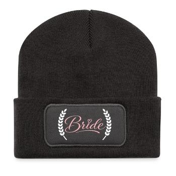 Bride - Recycelte Patch Beanie - Dunkelgrau - Vorne