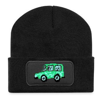 Pixel Car - Recycled Patch Beanie - black - Front