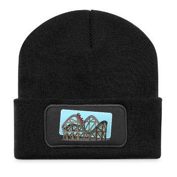 roller coaster - Recycled Patch Beanie - black - Front