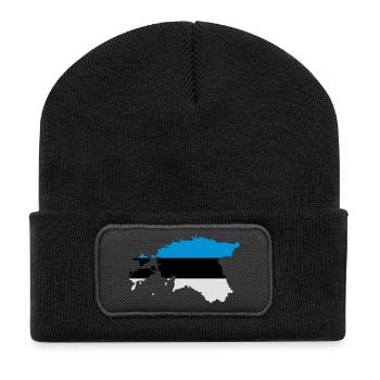 Estonia - Recycled Patch Beanie - black - Front