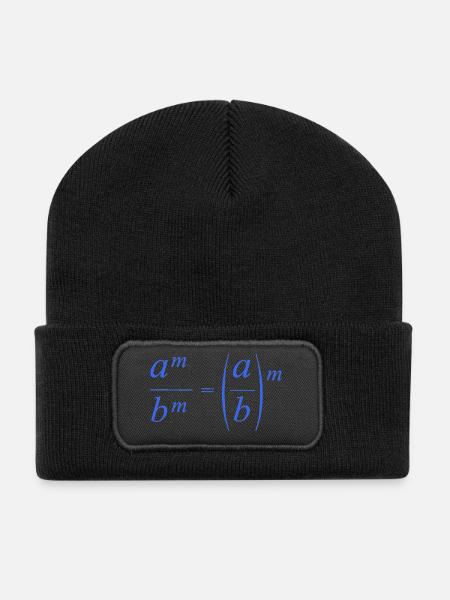 mathematics - Recycled Patch Beanie - black